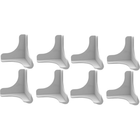 de 8 protections d angle en silicone gris anti collision (1/5)