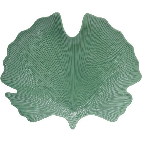 Coffret Plat De Service 35x29 Cm Feuille De Bananier En Porc. Leaves Light Green - Pozzi Milano Spa