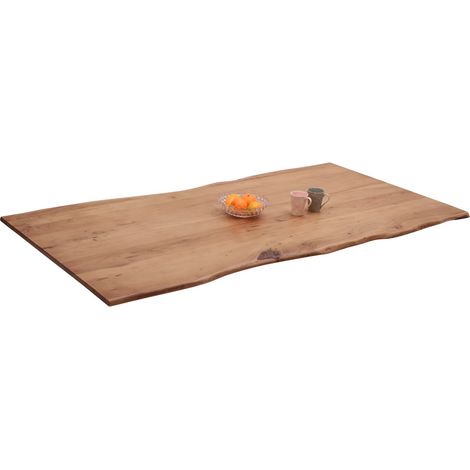 Tischplatte Baumkante Akazie Natur 160 x 85 cm NOAH (1/5)