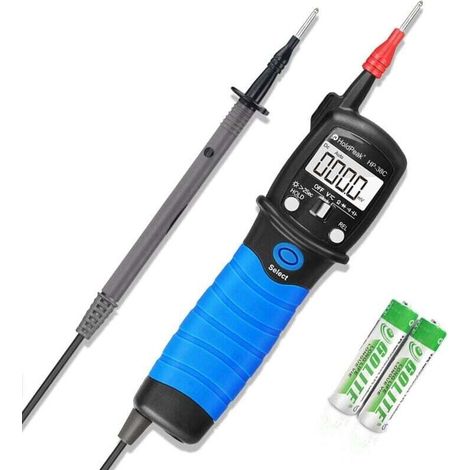 Multimètre Numérique Voltmetre Stylo HP-38C Testeur de Continuite 6000 Comptes pour AC/DC Voltmètre Résistance Diode Capacimètre Compteur Données avec Rétroéclairage et Lampe de Poche (1/4)