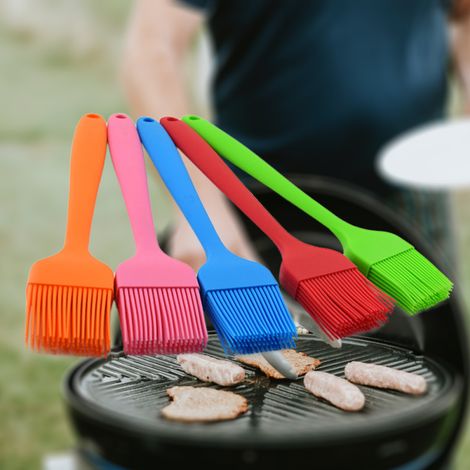 Brosse à pâtisserie en silicone pour cuisine Basting BBQ Huile Crème Gâteau Pain Dinde Basting Outils de cuisson Grand 26cm (1/5)