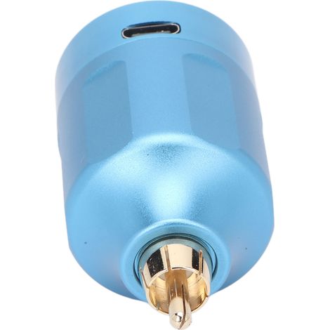 Alimentation Tattoo Sans Fil 4-12V DC5V 1A Écran LCD 1200mAh USB Rechargeable Batterie pour Stylo Tattoo RCA Bleu (1/5)