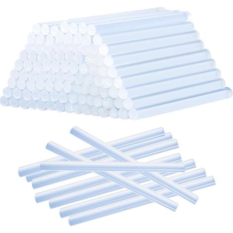 ZVD-50 Pièces Bâtons de Colle Chauds Ø7 mm, 7x 190 mm Bâtons de Colle Chaude Transparent pour Petits Pistolets à Colle Chaude, Bricolage, Artisanat, Loisir (1/4)