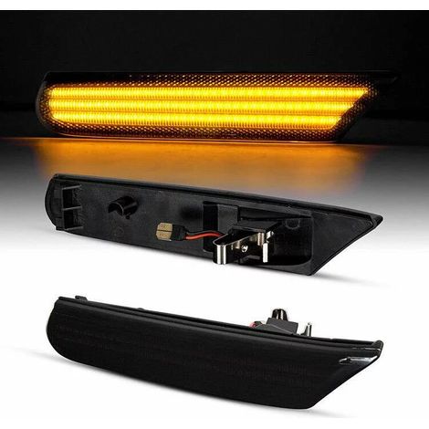 KIT 2 INDICATORI DI DIREZIONE LATERALI A LED COMPATIBILE CON Porsche 911 Typ 996 Boxster Typ 986 , VETRO GIALLO