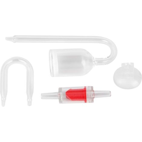 Diffuseur CO2 pour aquarium plante avec clapet anti-retour et tube en U – verre transparent, kit complet 43g (1/5)