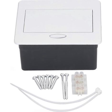 Prise de courant encastrable de 2500 W pour bureau, bipolaire, 2 ports USB, étanche, design discret, 250 V CA, 16 A