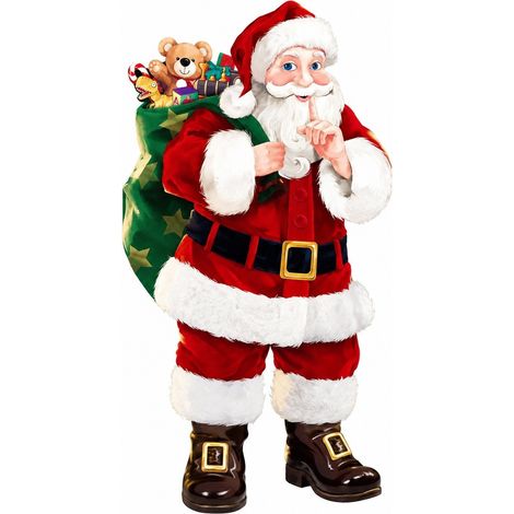 Décoration de porte de Noël avec Père Noël, décor de Noël pour la maison, la chambre d'enfant et les fêtes (1/5)