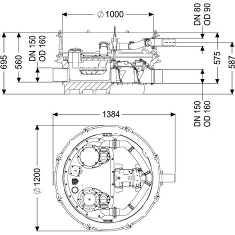 Système de relevage antirefoulement KESSEL Ecolift XL