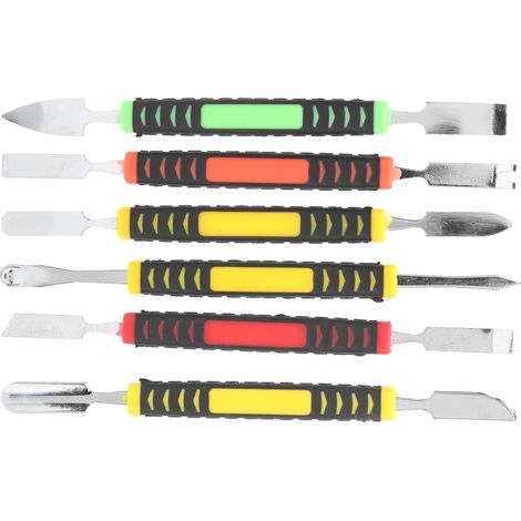 Kit de 6 spatules en acier pour ouvrir coques, réparation smartphone, tablette et PC, outil de levier multifonction (1/5)