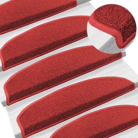 Maison Exclusive - Selbstklebende Treppenschoner 15 pcs Rot 80 x