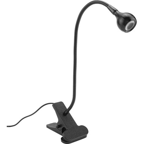 Lampada da scrivania a LED con clip, lampada da ufficio con collo d'oca pieghevole a 360° (luce calda). (1/3)