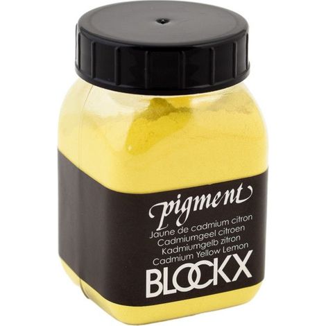 Pigment en poudre - Jaune de cadmium citron - 16 - Blockx - Pot de 100g