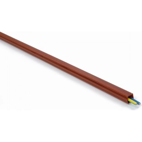 CANAL INSTALACIONES PEQUEÃ‘O 11X9MM ADHESIVO MADERA OSCURA - BRINOX