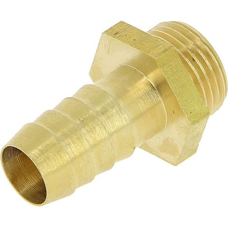 Embout laiton cannelé Ø12 mâle 3/8