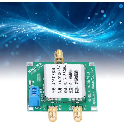 Digitales Modul AD8313: Logarithmischer Detektor (0,1 GHz bis 2,5 GHz) / 5-V-Steuerrelais (1/5)