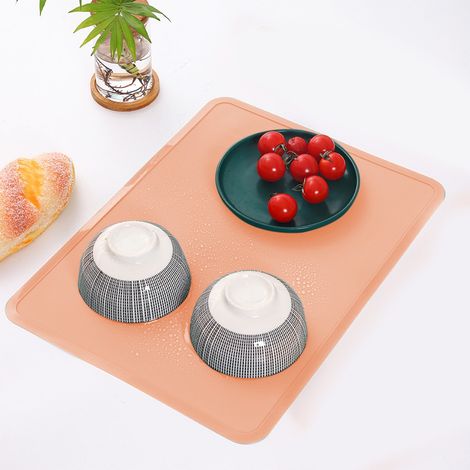 Placemat En Gel De Silice - 40 X 30 Cm - Résistant À La Chaleur Et Antidérapant - Pour Maison Restaurant Pique-Nique - 1 Pièce (1/5)