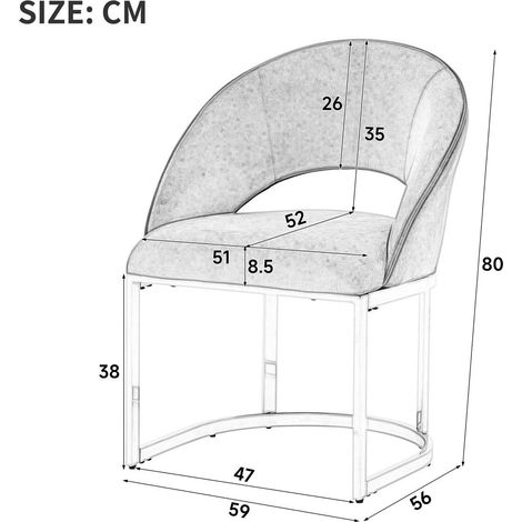 Lot de 6 chaises de salle à manger en bouclé beige avec pieds métalliques dorés galvanisés, style moderne (1/5)