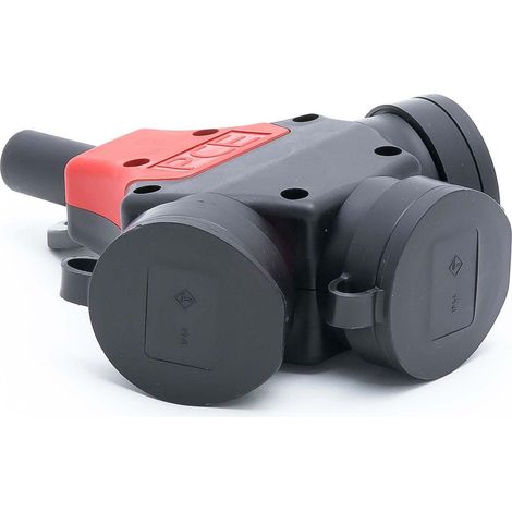 PCE SPACCIGOLANTE PORTATILE IN GOMMA 1-3 Z/U + SPINA IP54 TAURUS2 243711-srw