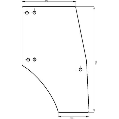 Vetro portiera UNIVERSALE 00097701040N (1/2)