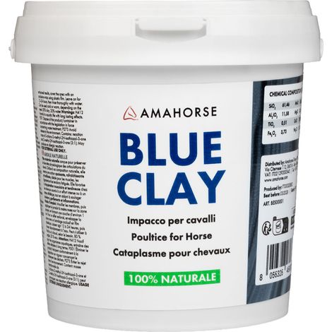 BLUE CLAY 100% ARGILLA NATURAL (2KG) DEFATICAMENTO CAVALLO (1/3)