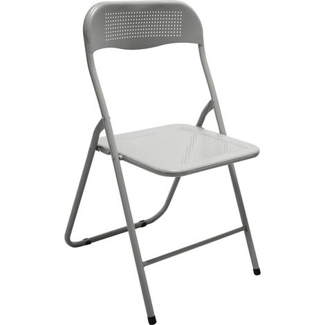 SEDIA PIEGHEVOLE METALLO POLO BIANCO- 6,0 pz