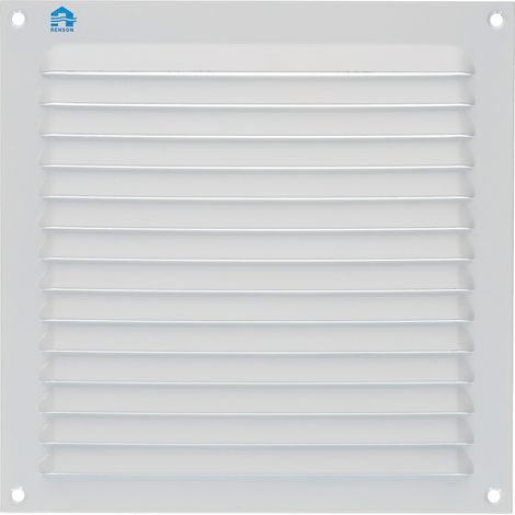 Grille à persienne 436 largeur 200mm hauteur 200mm époxy blanc RAL 9010 - RENSON - 8332
