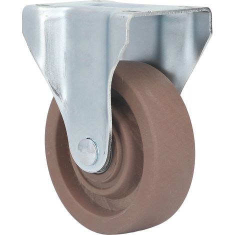 Ortviai Roulettes fixes en nylon 100 mm – hautes températures jusqu’à 280 °C, charge lourde, pour chariots et machines (1/5)