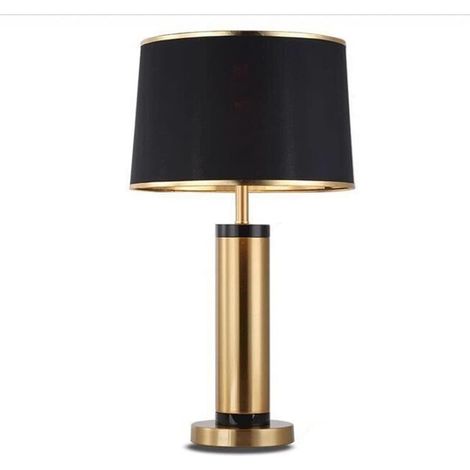 Lampe de table à douille E27 lampe de chevet créative (ampoule non fournie) (Noir) (1/5)