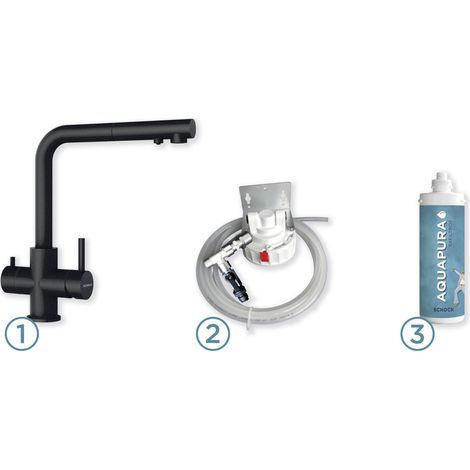 Schock SXPUR3BKN Wasserhahn Schwarz