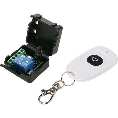 pair Smart Home 433Mhz DC 12V 1CH Telecommande sans fil Relais Recepteur emetteur Telecommande universelle Commutateur Module et emetteur RF Telecommandes (1/4)