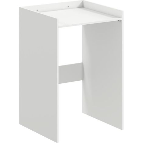 Meuble de salle de bain, niche avec étagère ouverte, meuble pour machine à laver, meuble de salle de bain pour petits espaces, 64 x 60 x 97,5 cm, blanc