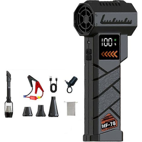 65m S affichage LED 40mm jet souffleur d air 800g vent pression sans balais air Duster souffleur électrique Compressed (1/5)