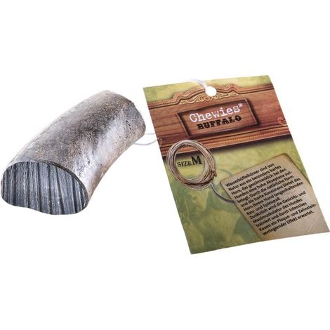 Corne de Buffle pour Chien – Corne à mâcher remplie de Buffle – Jouet à mâcher Naturel – Soin Dentaire et Plaisir en 1 – Taille M – pour Chiens jusqu'à 15 kg (1/4)