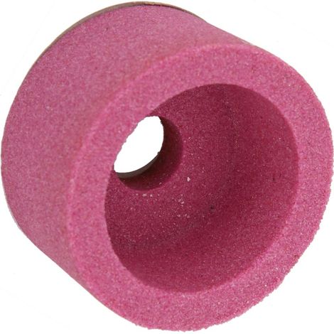Meule en corindon céramique, type coupelle, 75 x 40 x 20 mm, grain 120, rouge (1/5)