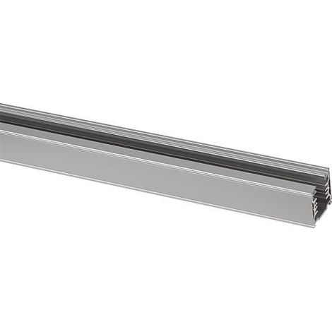 Rail d'alimentation electrique Brumberg 3 phases L  :  1000 mm , argent