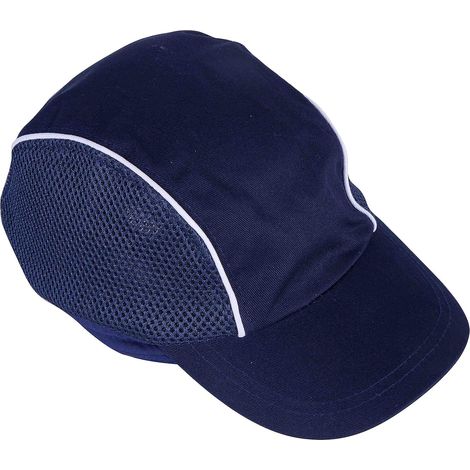 Anti-Fall-Sicherheitskappe, Schalenkappe, Kopfschutz, Sport, Baseball, Anti-Stoß, für Arbeit, Bauarbeiter, Heimwerker, Baumwolle, Blau (1/5)