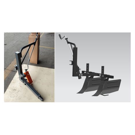 Dispositif de levage et double butteuse pour le mini tracteur 4x4 MTR010 MW Tools MTR010A1