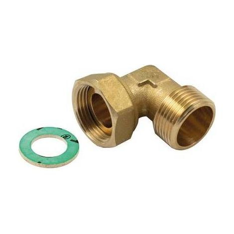 RACCORD COURBÉ M-F AVEC ROTULE ET JOINT PLAT Dimensions : 3/4x3/4