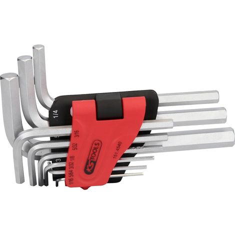 KS TOOLS 151.4540 JEU DE CLÉS MÂLES COUDÉES 1514540 (1/4)