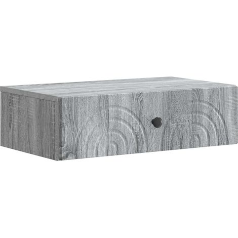 Mesa Lateral Montada en la Pared Gris  59 x 34,5 x 17 cm