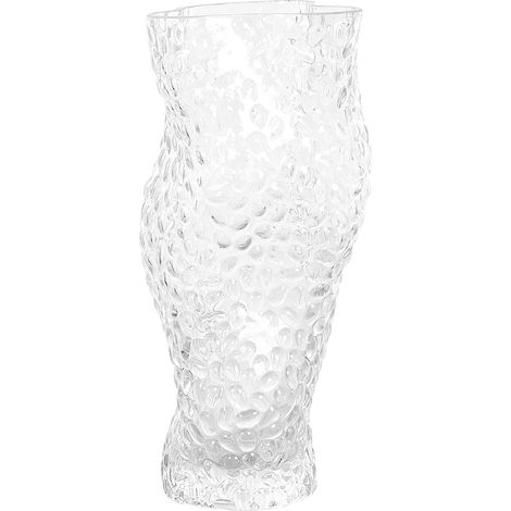 Vaso da tavolo in vetro trasparente 23 cm Elatos