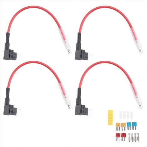 4Pcs Fusible Micro2 12V-24V Adaptateur Prise, Support Lamelle À Lame Arrière (1/5)