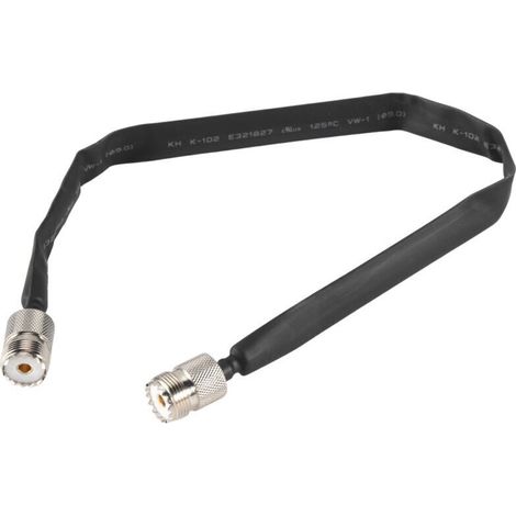 Câble Coaxial Plat SO239 UHF 50 Ohm Passe Porte Fenêtre Rallonge Pigtail