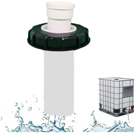 Tapa para tanque IBC de 180° con filtro de nailon lavable para tanque de agua de lluvia IBC de 1000 litros, filtro para tapa IBC, accesorios para tanque IBC, filtro de agua de lluvia de nailon 165 (1/4)