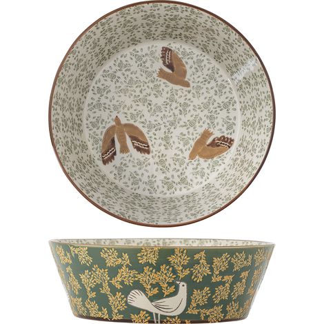 Bloomingville - Hezha Bowl - Green - Stoneware