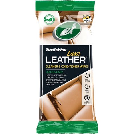 salviette rinnova pelle turtlewax "luxe leather" 24 pezzi