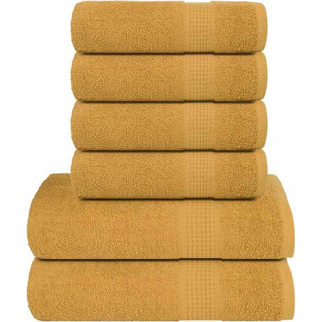 6-tlg. Handtuch-Set FROGN Gold 360 g/m² (1/5)