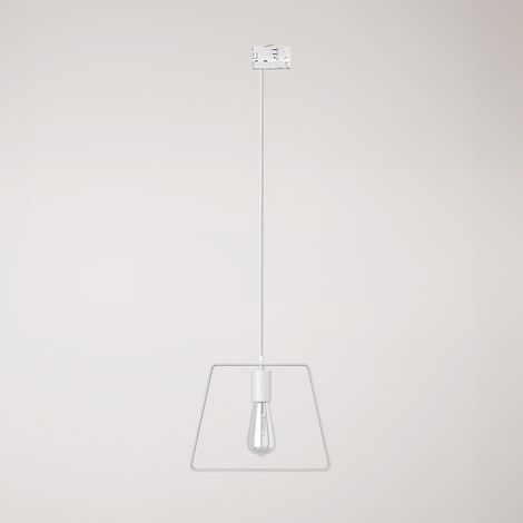 Creative Cables - Candeeiro suspenso com abajur Base Duedi para carris - candeeiro não incluído