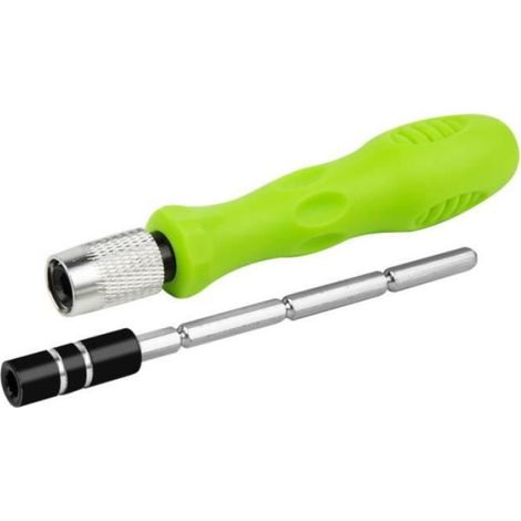 Jeu de tournevis magnetique multifonction 32 en 1 en acier chromé pour reparatio (1/4)