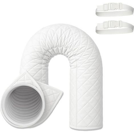 Tubo isolante per condizionatore, manicotto di ventilazione termica, isolamento per tubo di scarico aria per condizionatori portatili, per tubi da 12,7 e 15 cm, appartamento, casa, ufficio, garage (1/5)